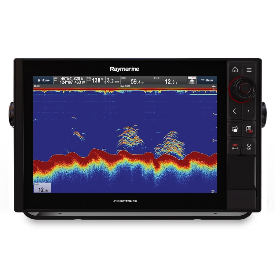 Raymarine AXIOM 12 Pro-S, HybridTouch 12" Multi-function Display with High CHIRP Conical Sonar for CPT-S